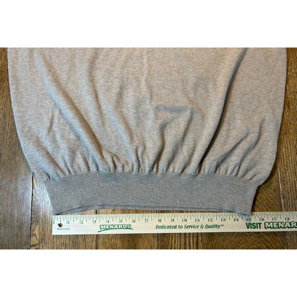Polo by Ralph Lauren Pima Cotton Fine Gauge V-Neck Sweater Heather Brown Sz XL - Picture 3 of 11